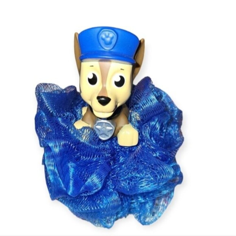 Paw Patrol Chase Bath Toy Soap Puff NWT